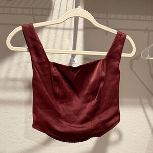 Corset Burgundy Women's Top